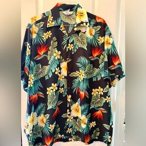 Wish Hawaiian Black Men's Shirt